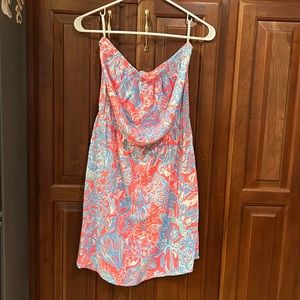 Lilly Pulitzer strapless cotton dress